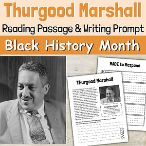 Thurgood Marshall Constructed Response Worksheet